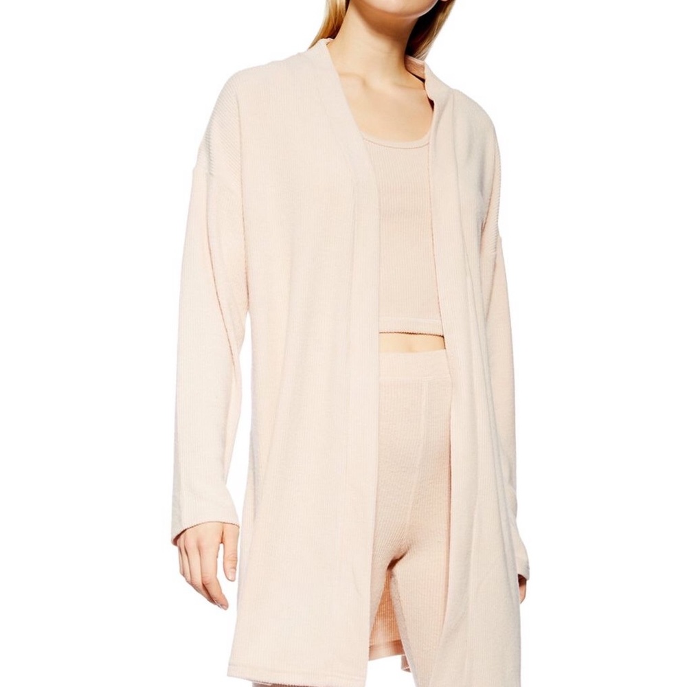 Topshop Ribbed Robe